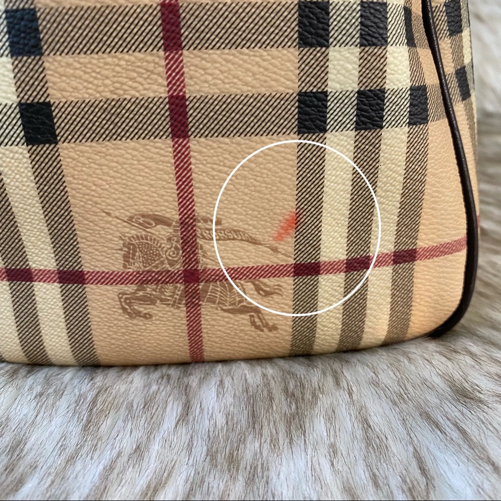 Burberry Bowling Bag Haycheck Chester Boston Satchel - Picture 11 of 17